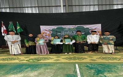 Puncak Peringatan Maulid Nabi, PR. IPNU-IPPNU Sumurber Gelar Tausiah Singkat Kilas Balik Sejarah Nabi